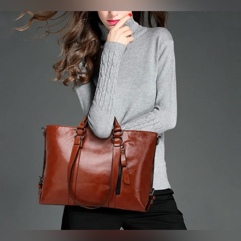 KATTER Soft Leather Vintage Cross Over Body Hand Bag.